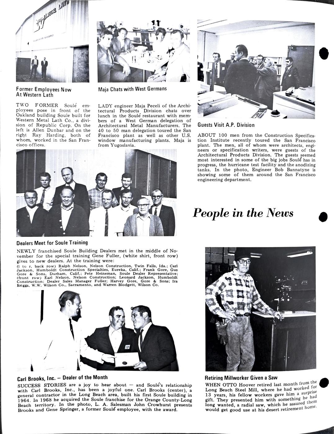 Winter 1970 newsletter, page 2