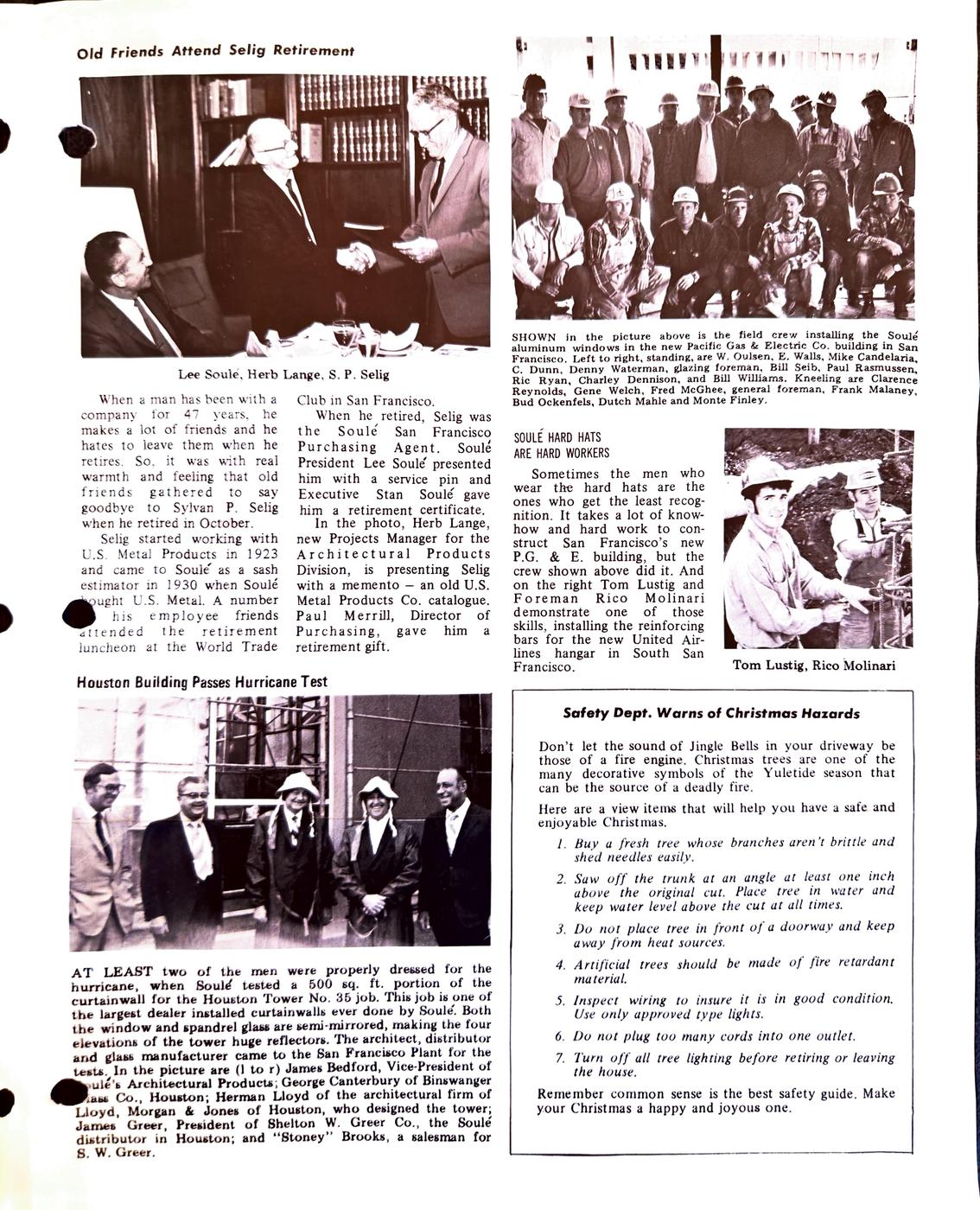 Winter 1970 newsletter, page 3