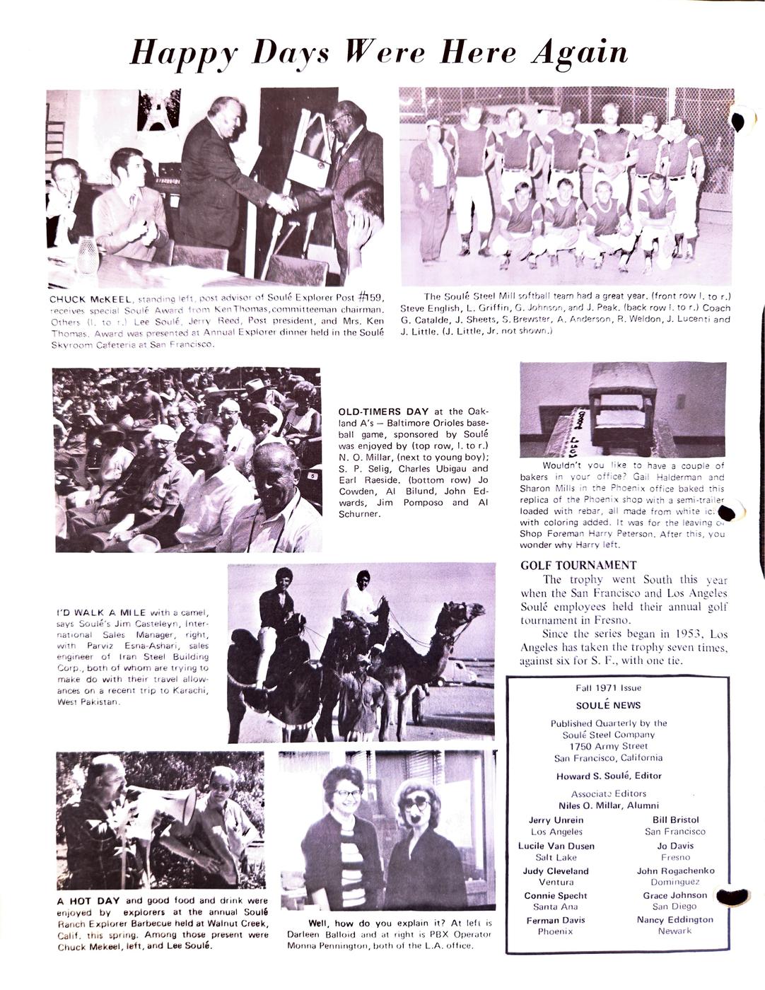 Fall 1971 newsletter, page 6