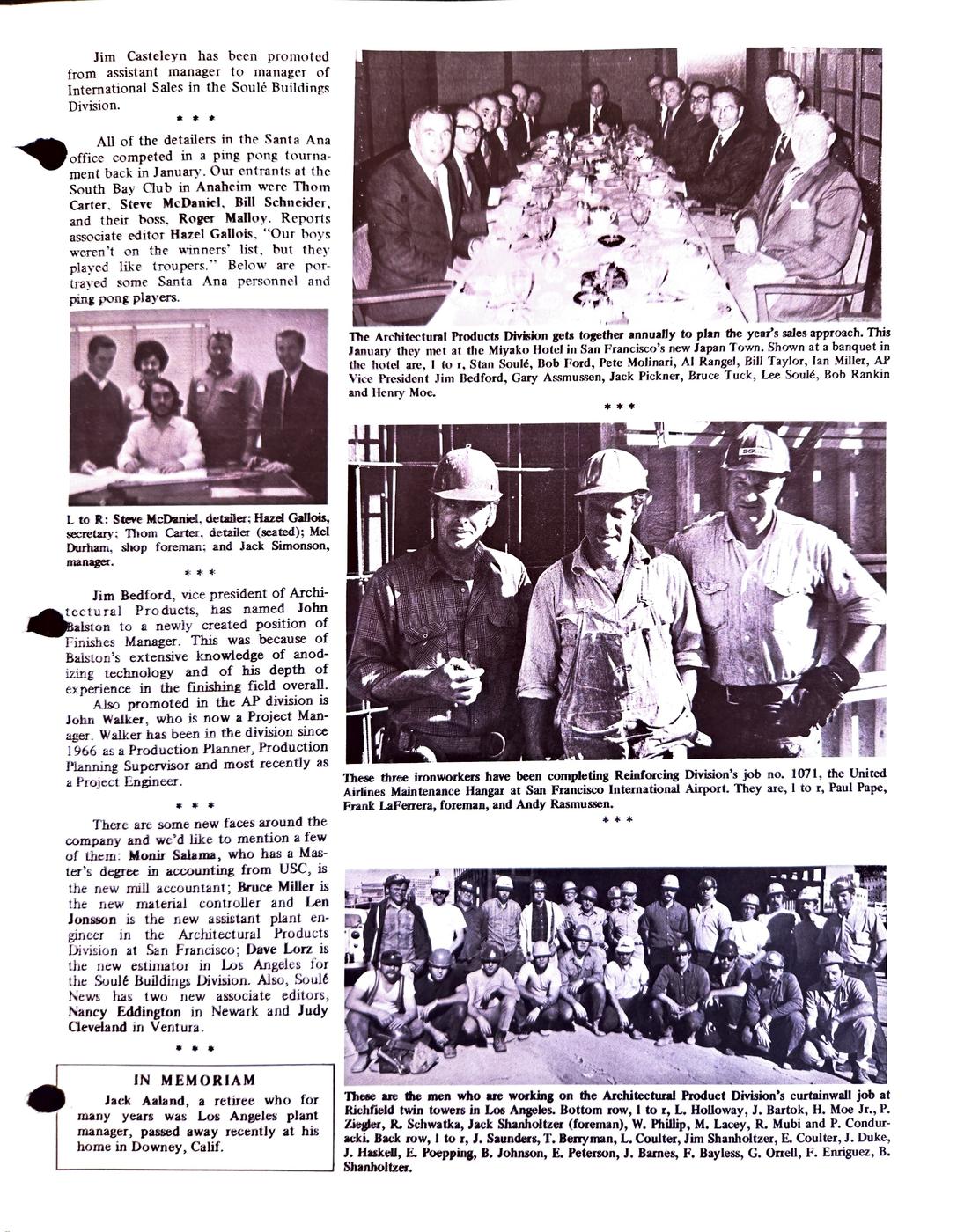 Summer 1971 newsletter, page 3
