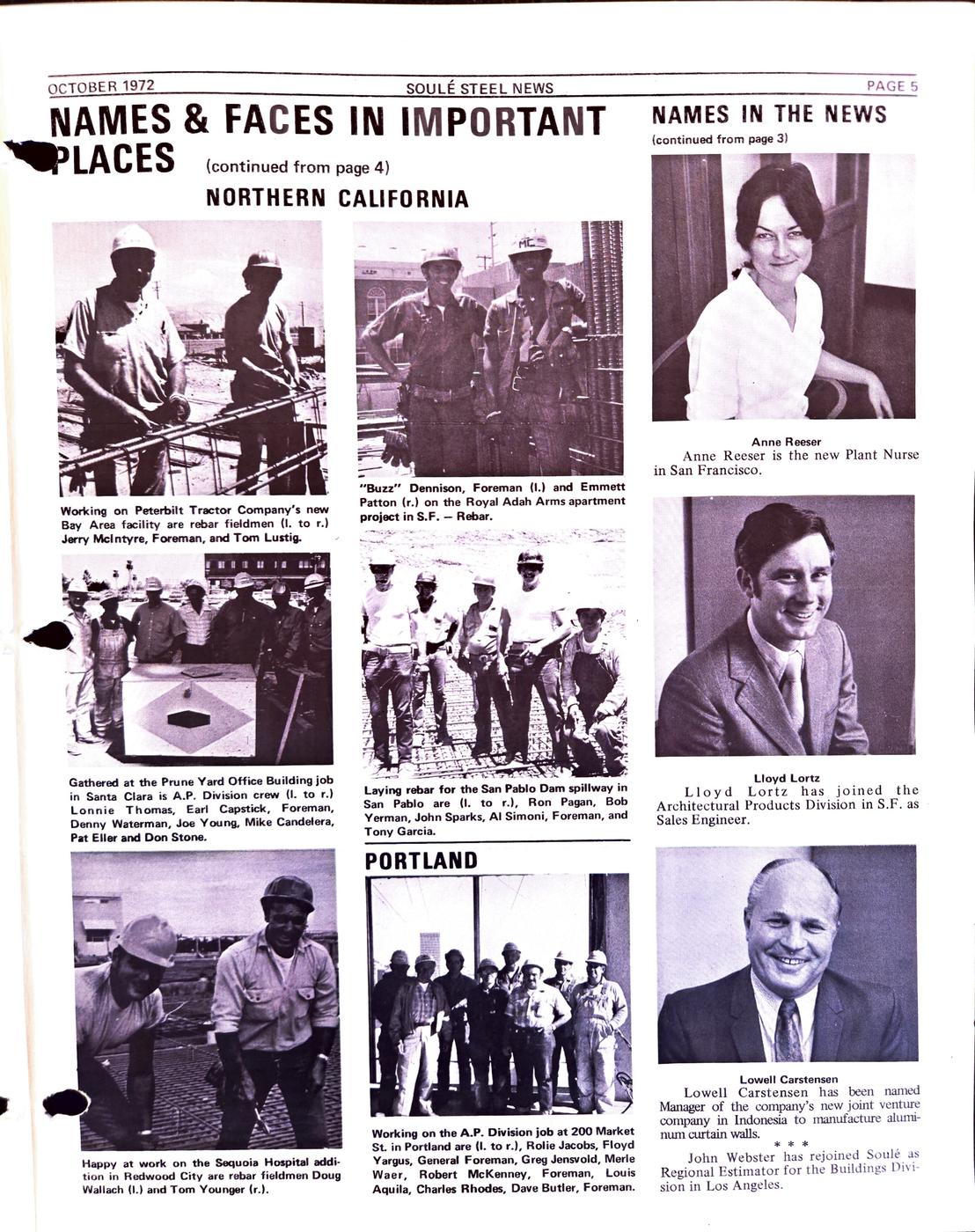 Fall 1972 newsletter, page 5