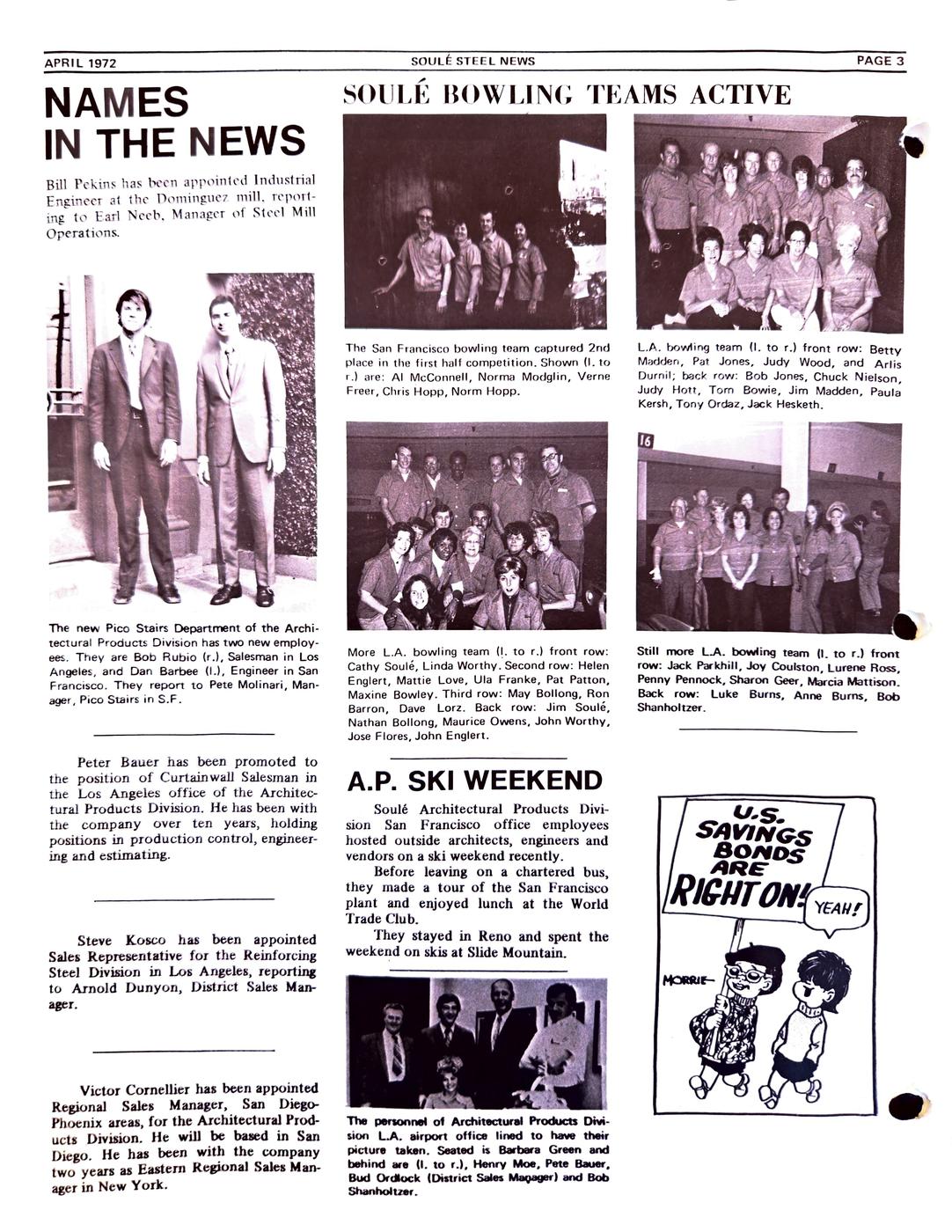 Spring 1972 newsletter, page 4