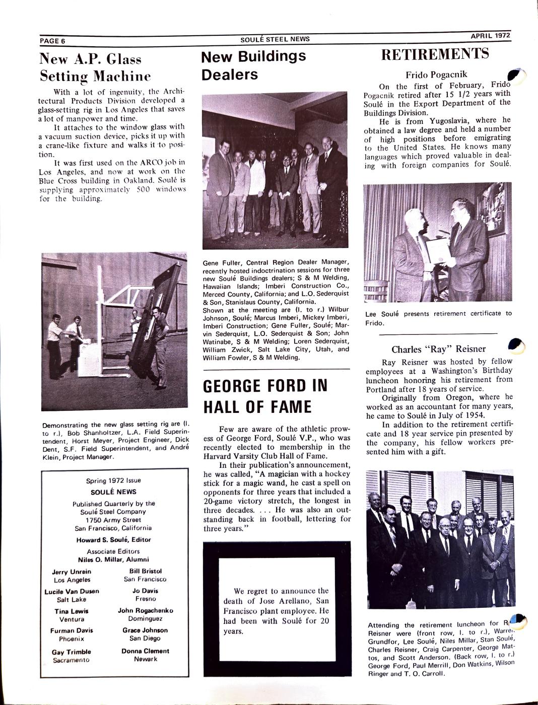 Spring 1972 newsletter, page 6
