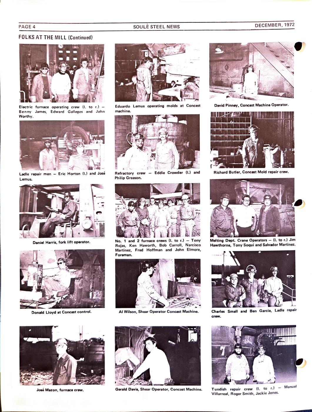 Winter 1972 newsletter, page 4