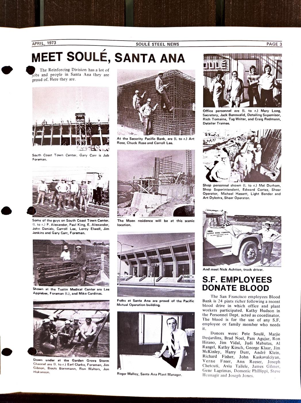 Spring 1973 newsletter, page 3