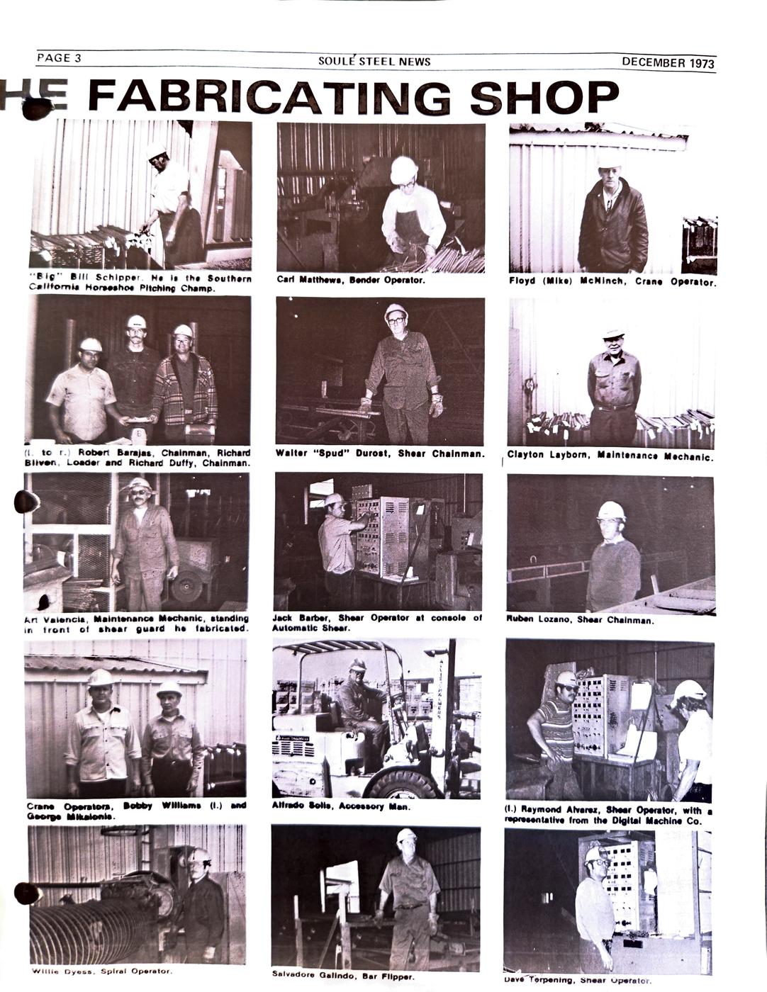 Winter 1973 newsletter, page 3