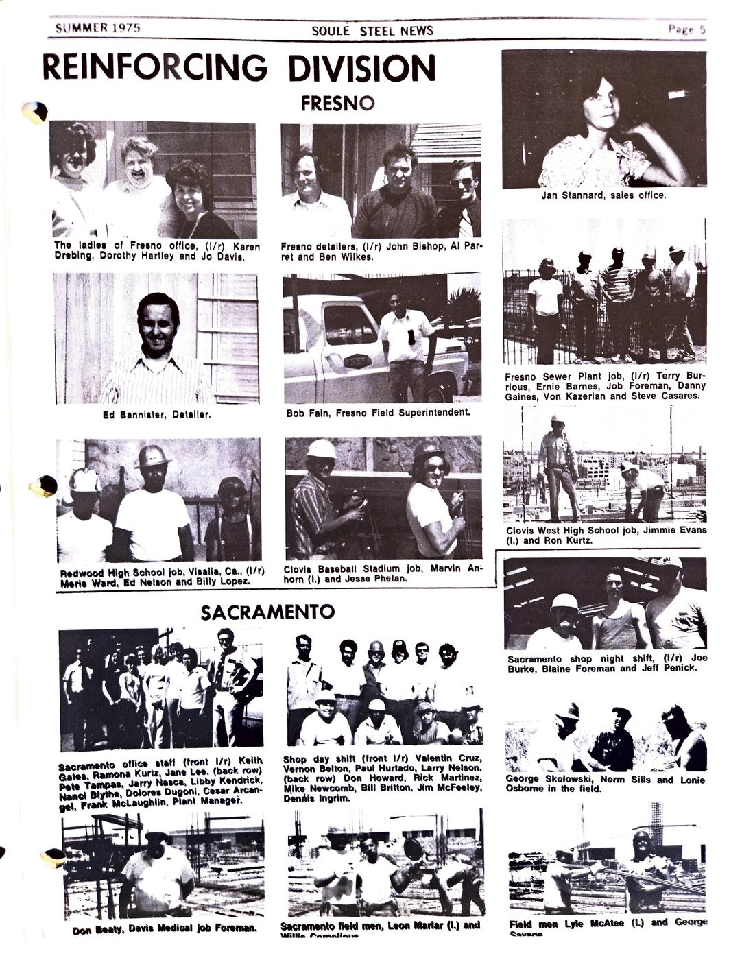 Summer 1975 newsletter, page 5
