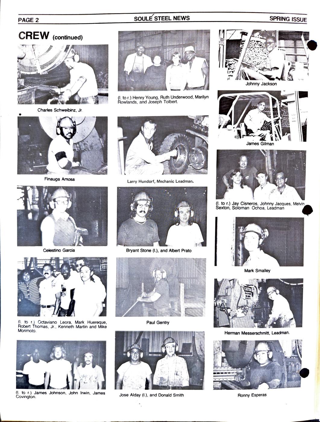 Spring 1976 newsletter, page 2