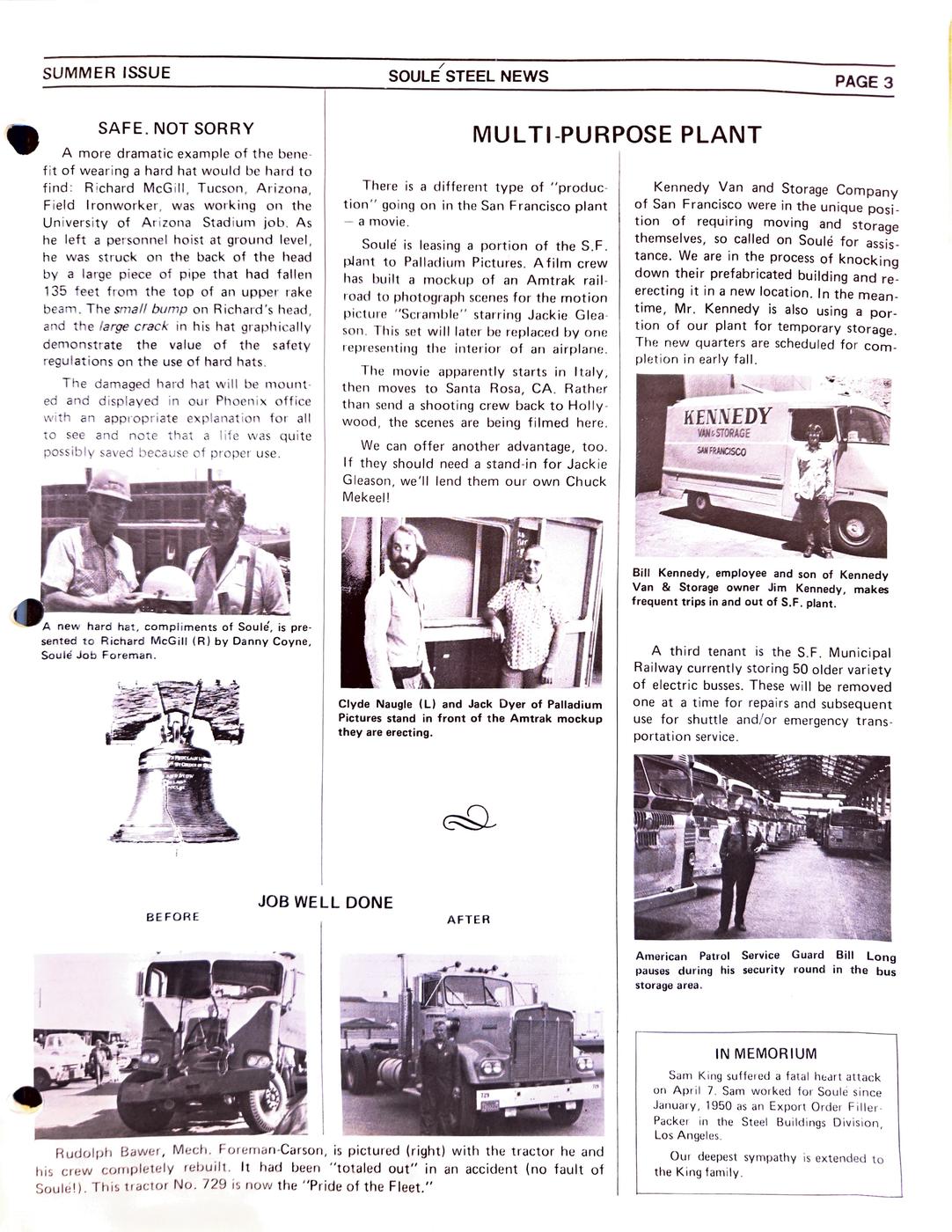 Summer 1976 newsletter, page 3