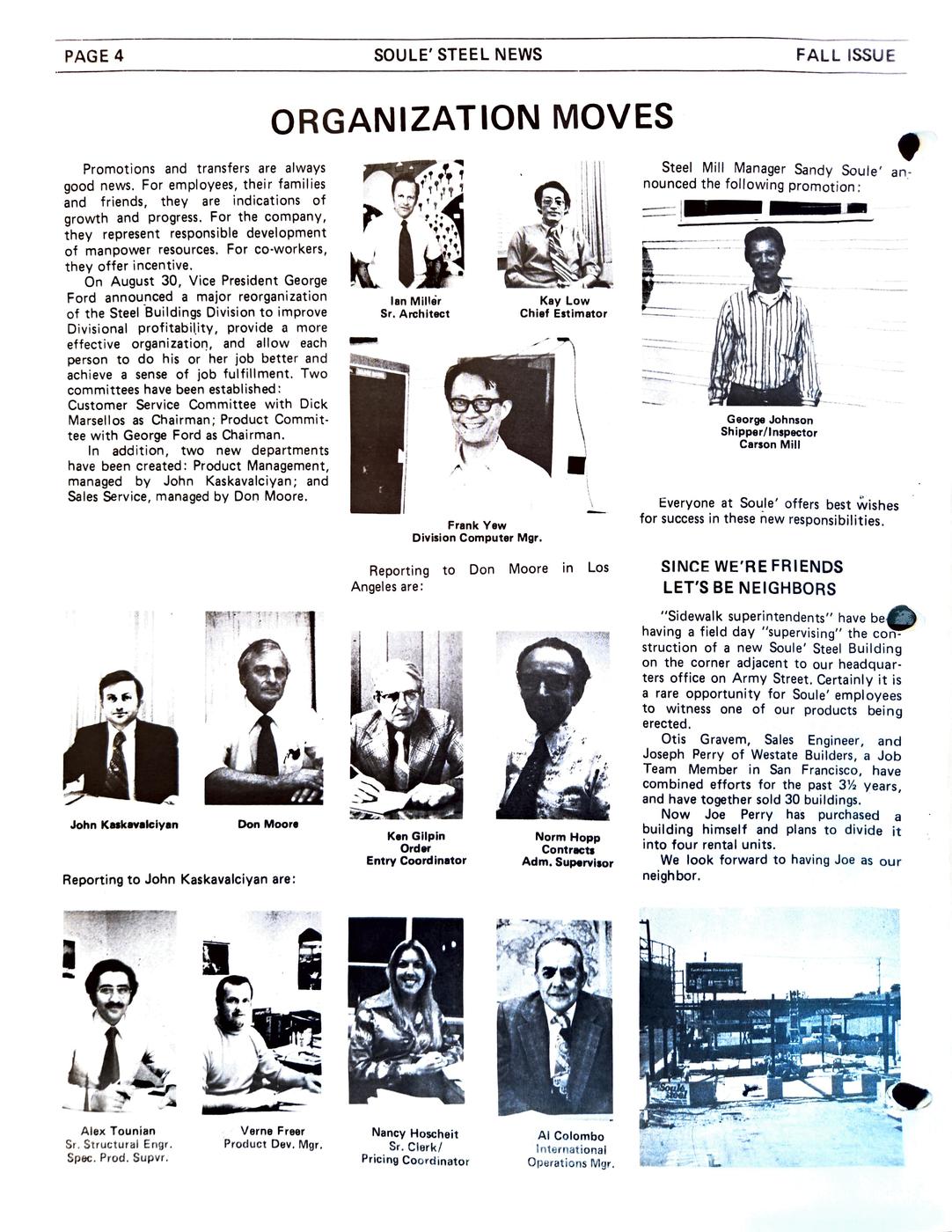 Fall 1977 newsletter, page 4