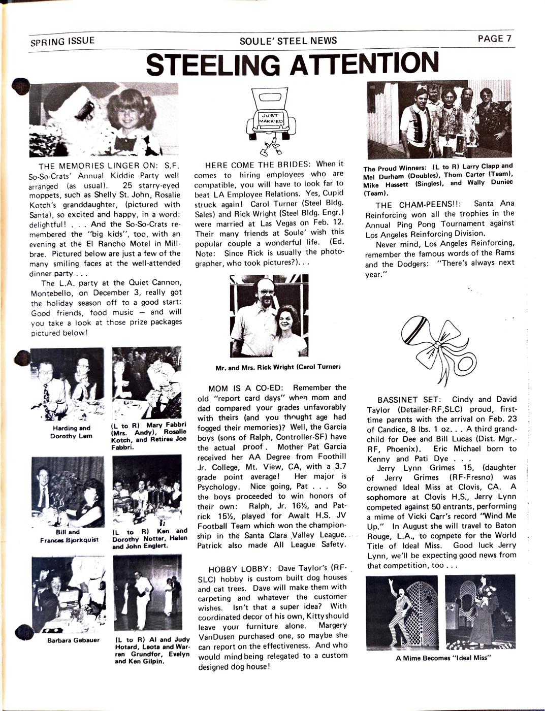 Spring 1977 newsletter, page 7