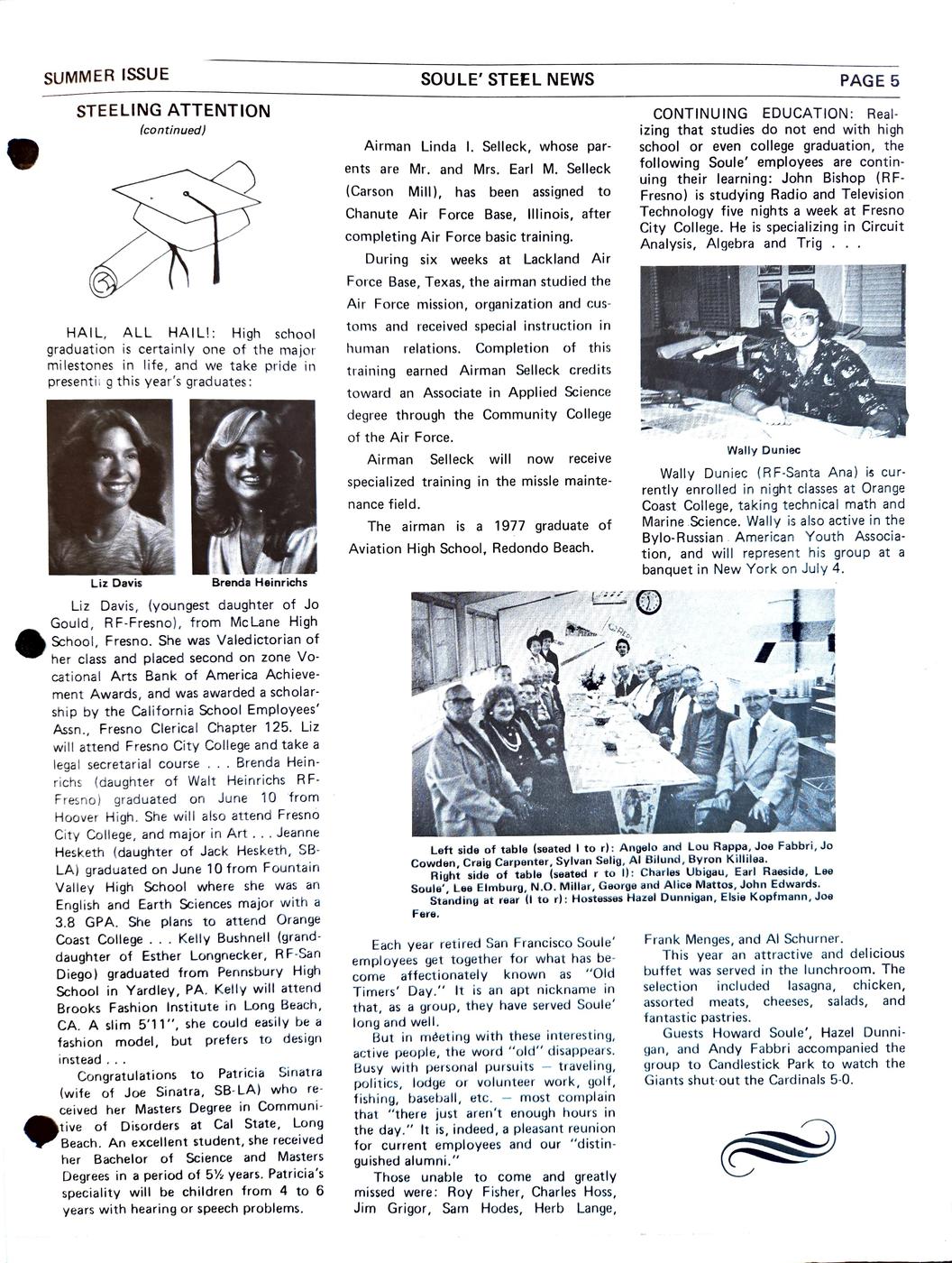 Summer 1977 newsletter, page 5