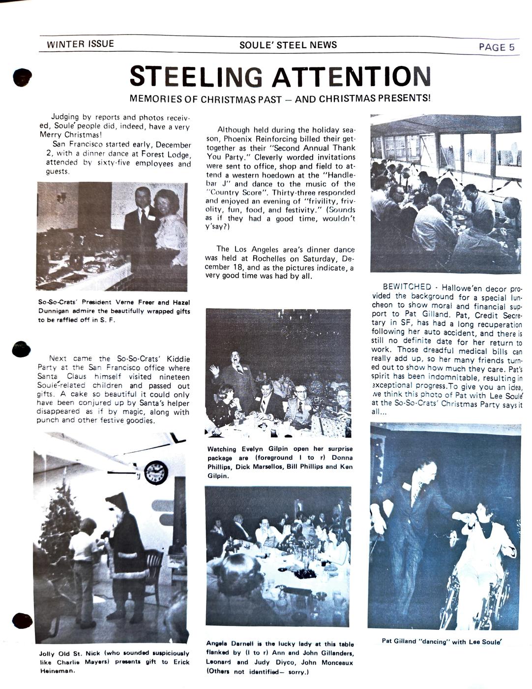Winter 1977 newsletter, page 5