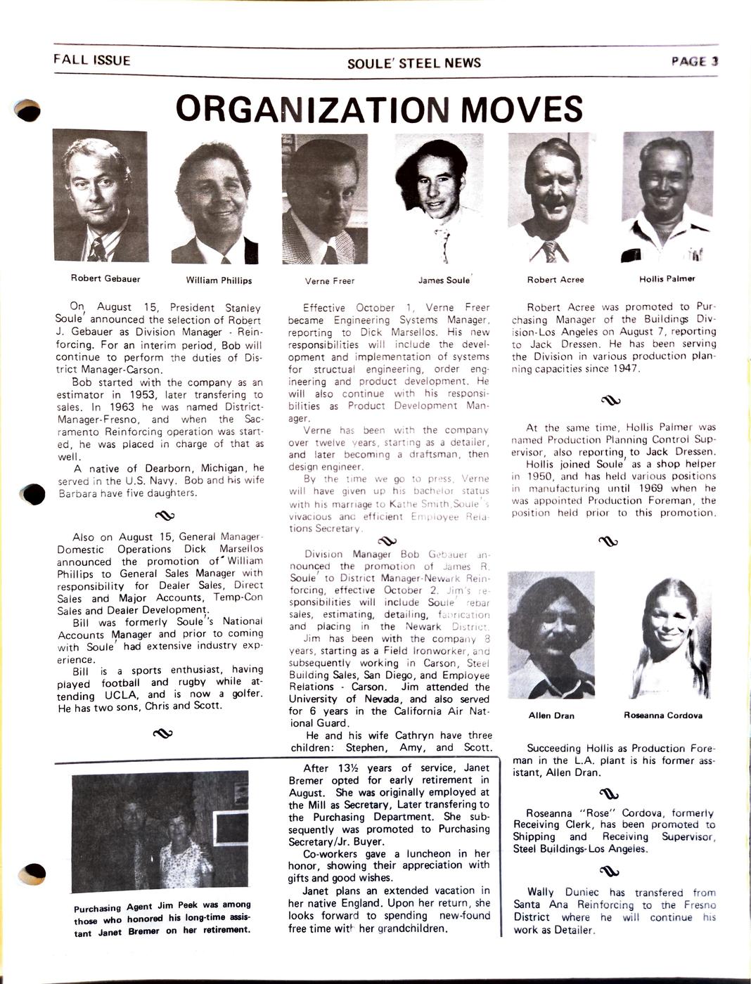 Fall / Winter 1978 newsletter, page 3