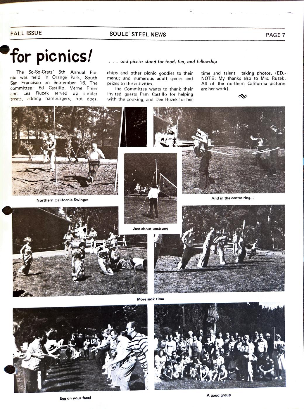 Fall / Winter 1978 newsletter, page 7