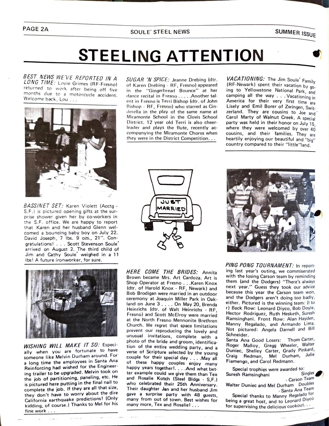 Summer 1978 newsletter, page 4