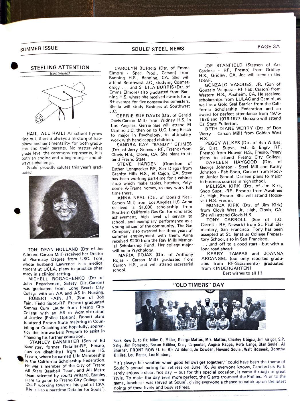 Summer 1978 newsletter, page 5