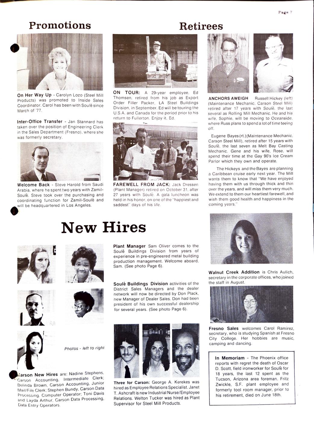 Fall / Winter 1979 newsletter, page 7