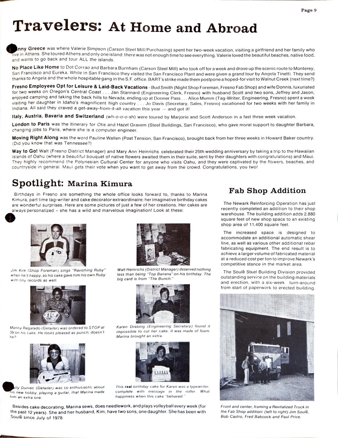Fall / Winter 1979 newsletter, page 9