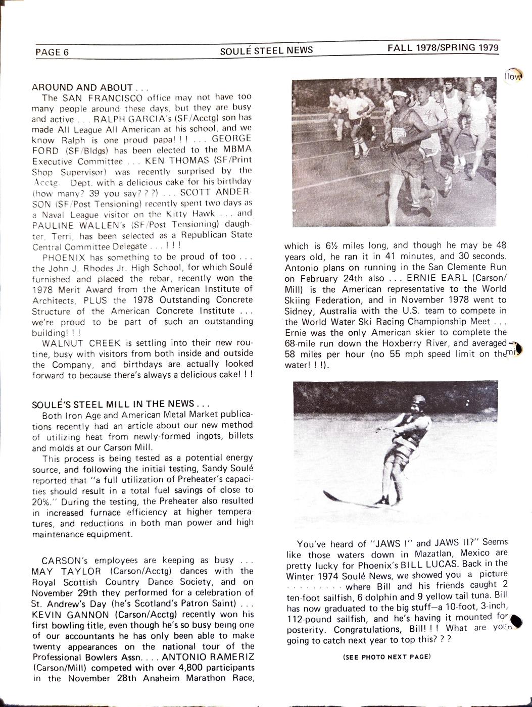 Spring 1979 newsletter, page 6