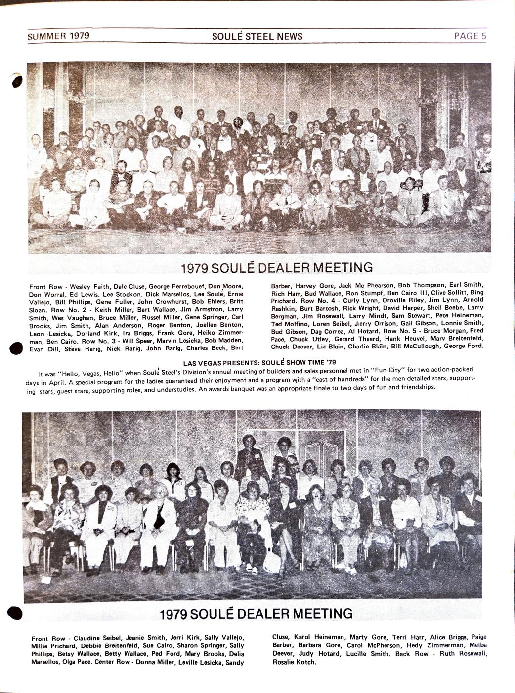 Summer 1979 newsletter, page 5