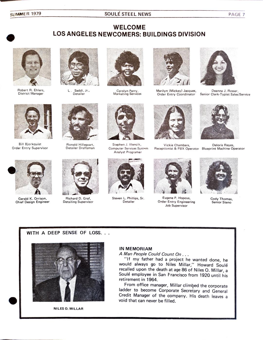 Summer 1979 newsletter, page 7