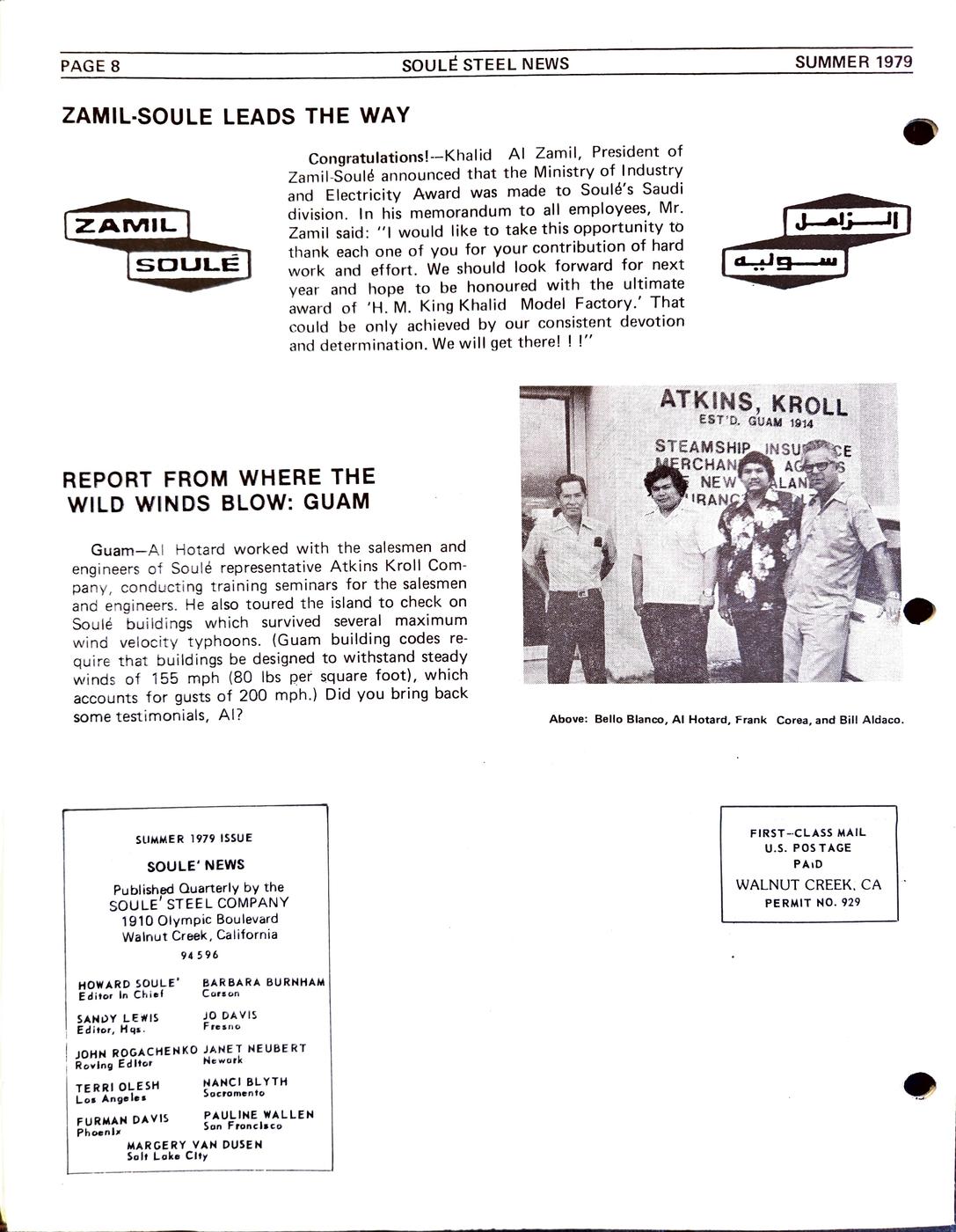 Summer 1979 newsletter, page 8