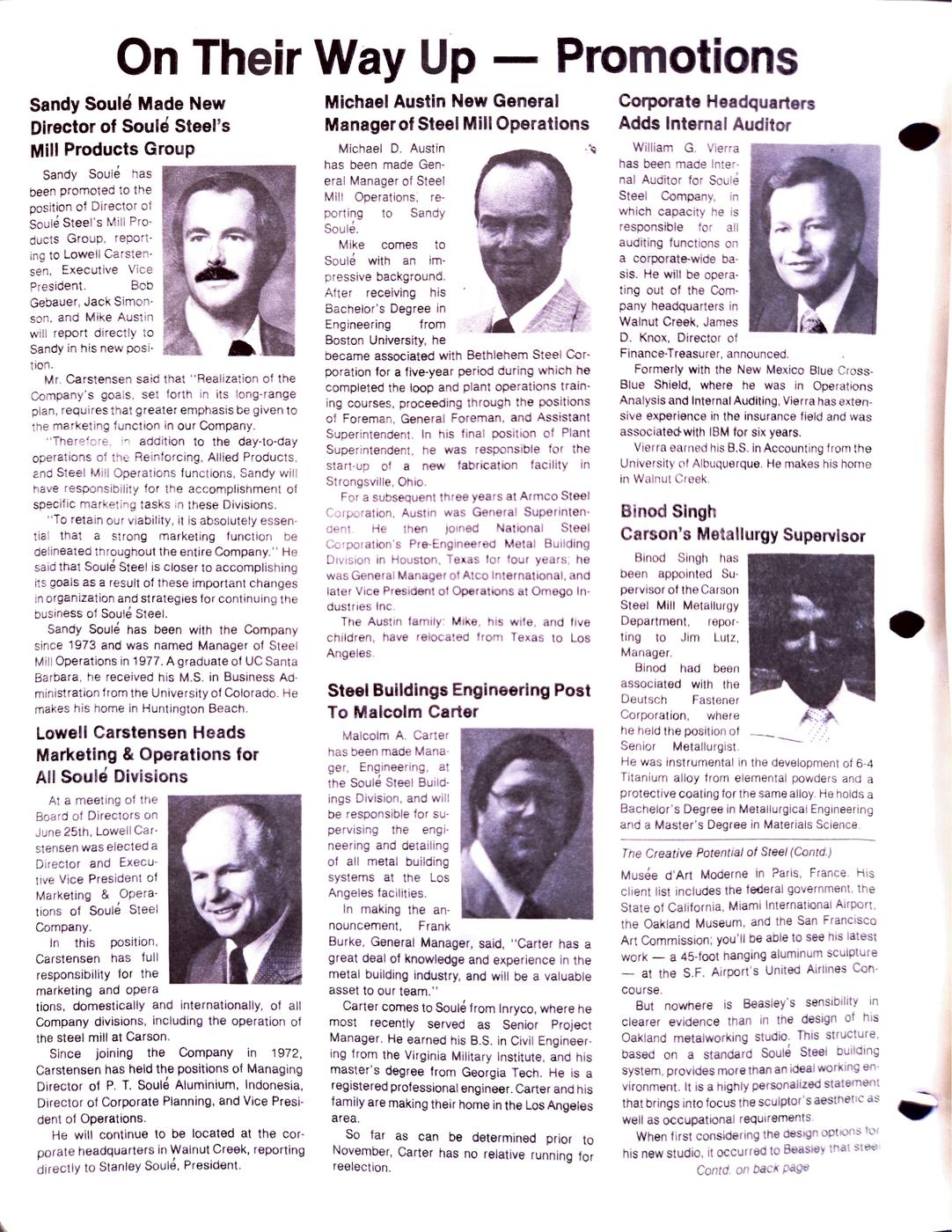 Fall 1980 newsletter, page 2