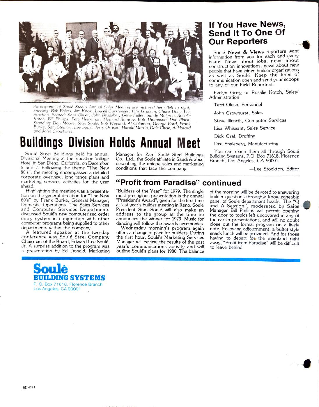 March 1980 newsletter, page 4