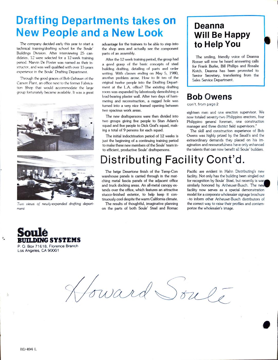 September 1980 newsletter, page 4