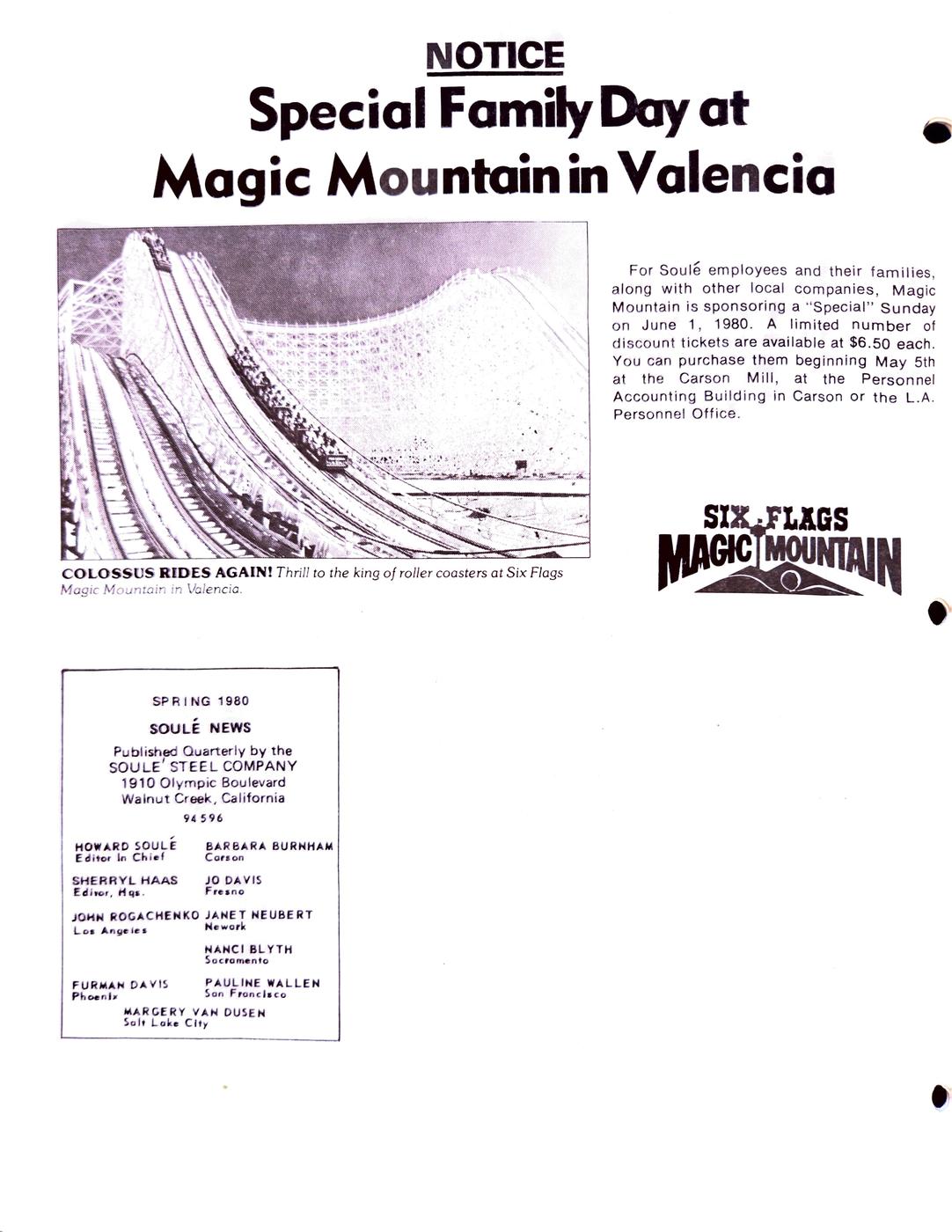 Spring 1980 newsletter, page 8