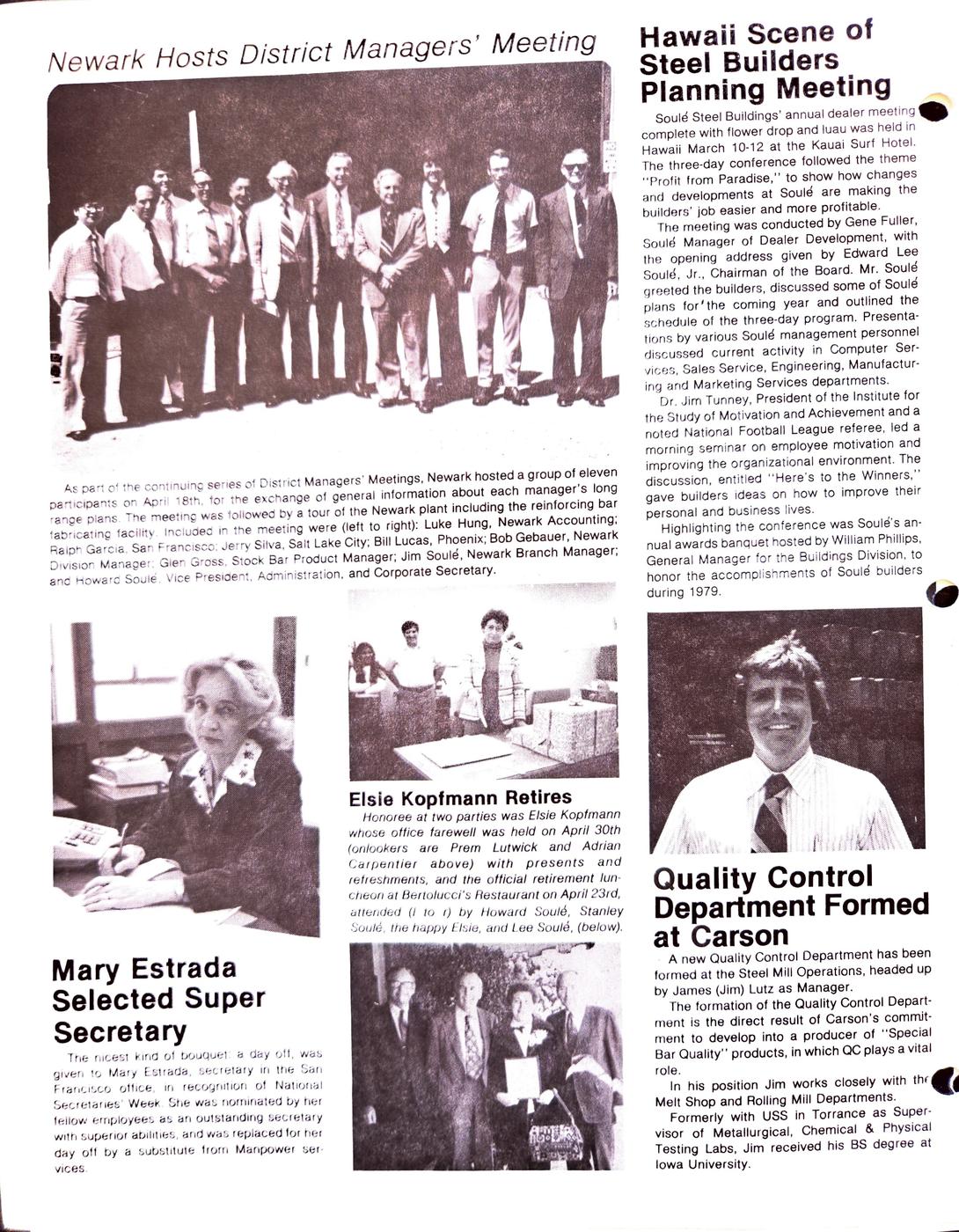 Summer 1980 newsletter, page 4