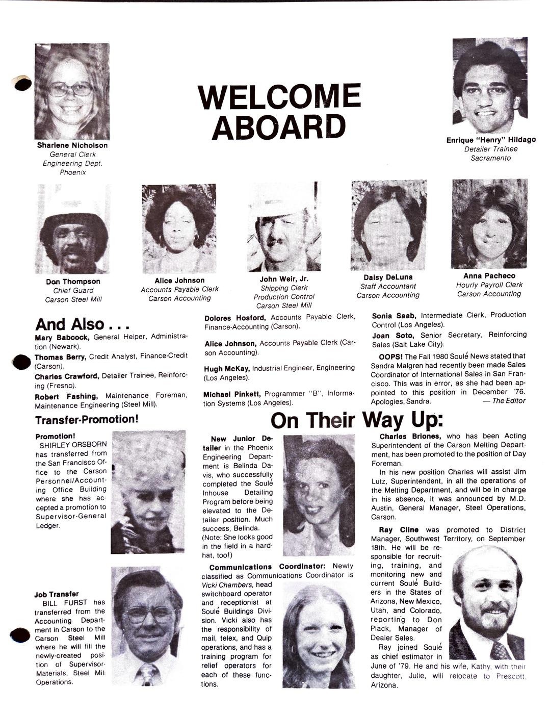 Winter 1980 newsletter, page 3