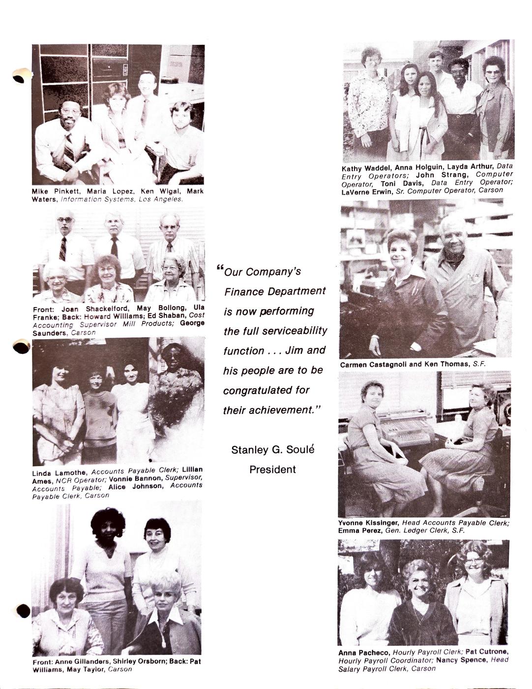 Spring 1981 newsletter, page 3