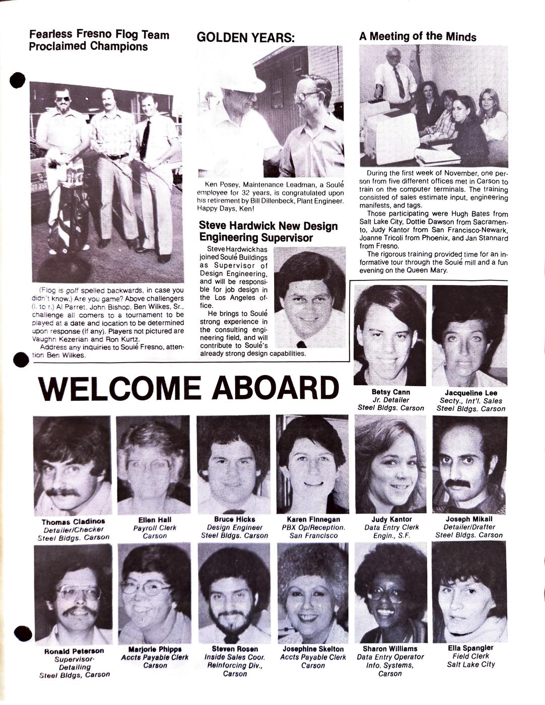 Winter 1981 newsletter, page 5