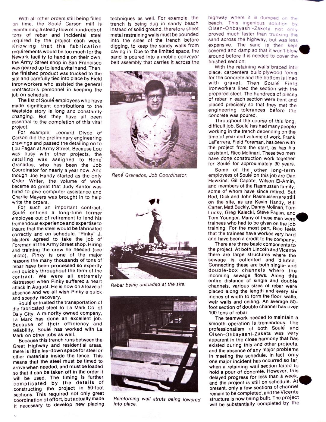 Fall 1982 newsletter, page 2