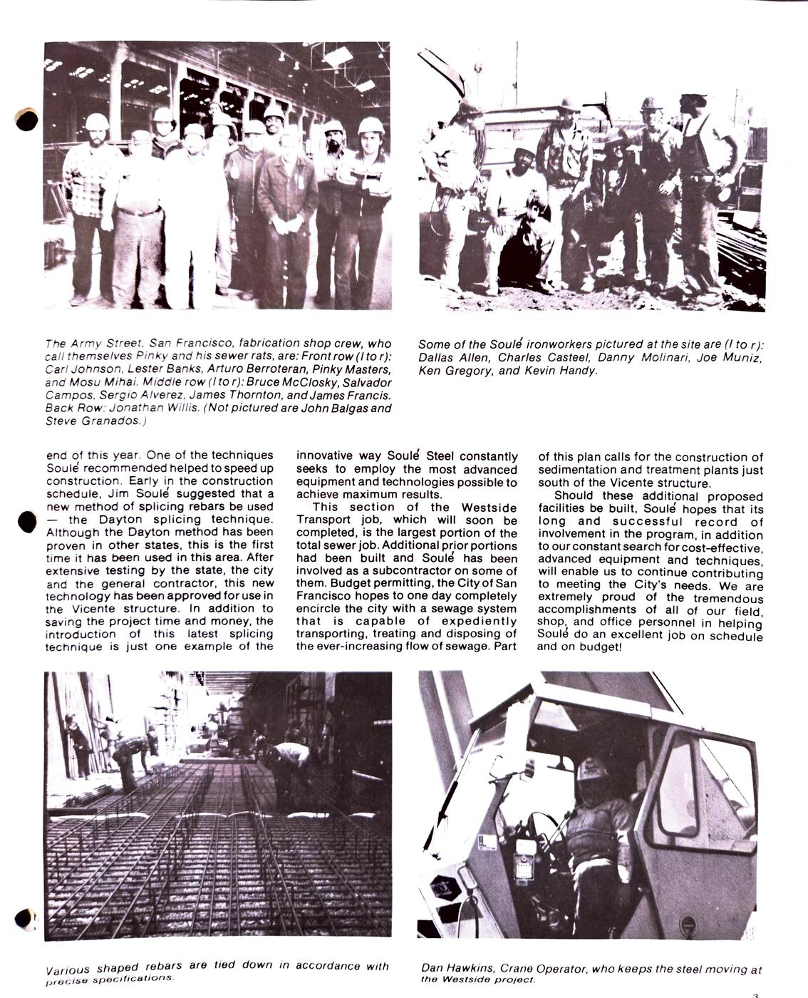 Fall 1982 newsletter, page 3