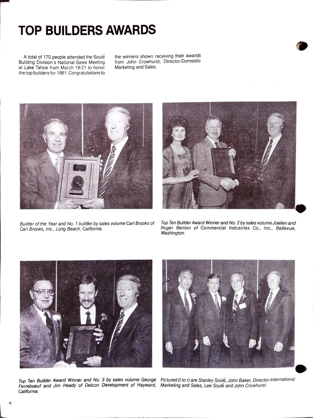 Summer 1982 newsletter, page 6