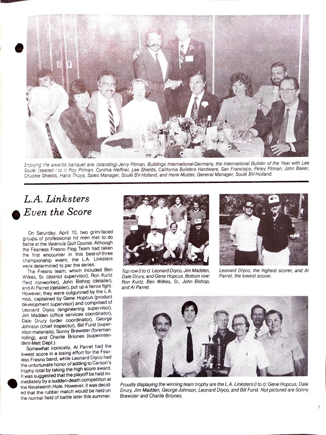 Summer 1982 newsletter, page 7
