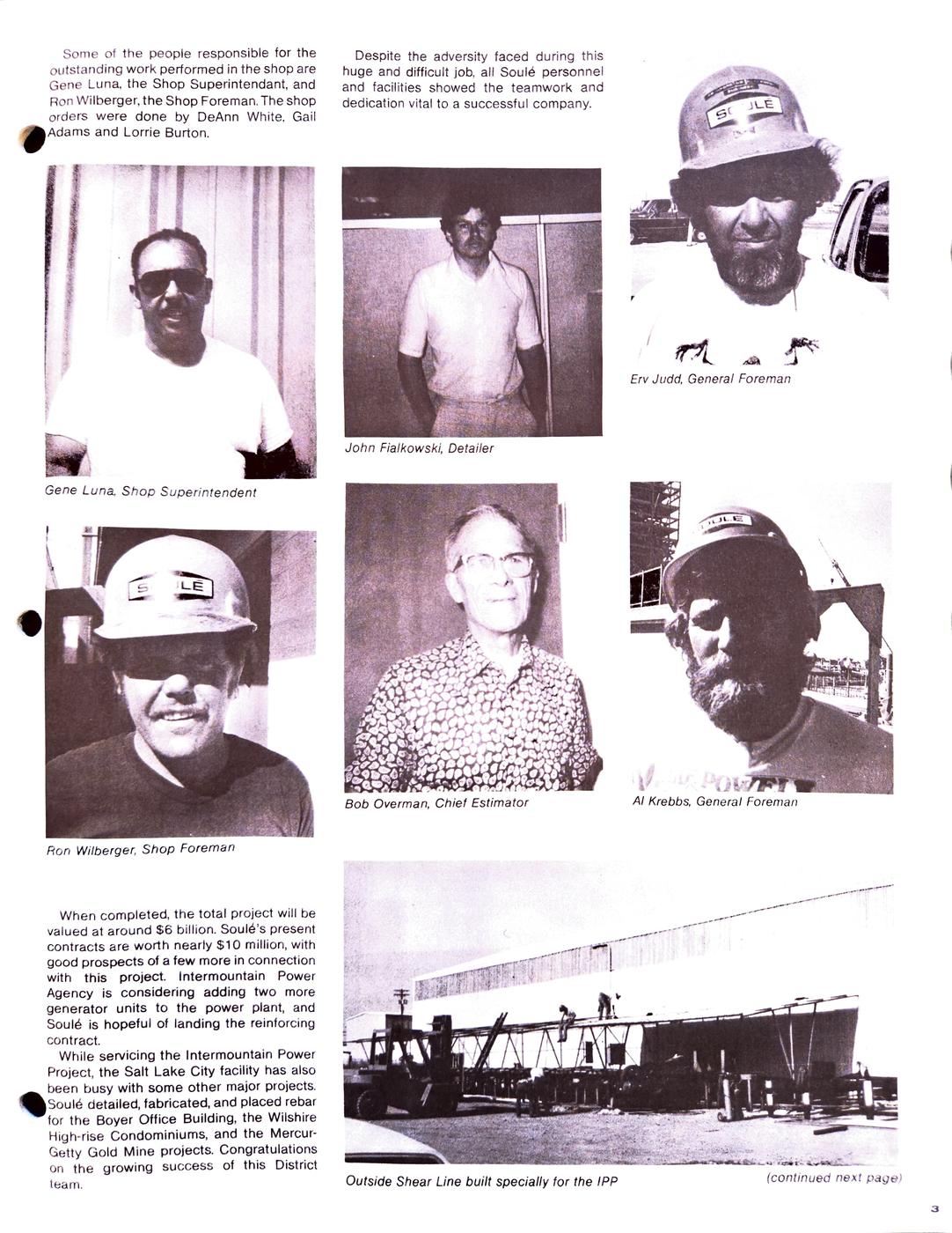 Fall / Winter 1983 newsletter, page 3