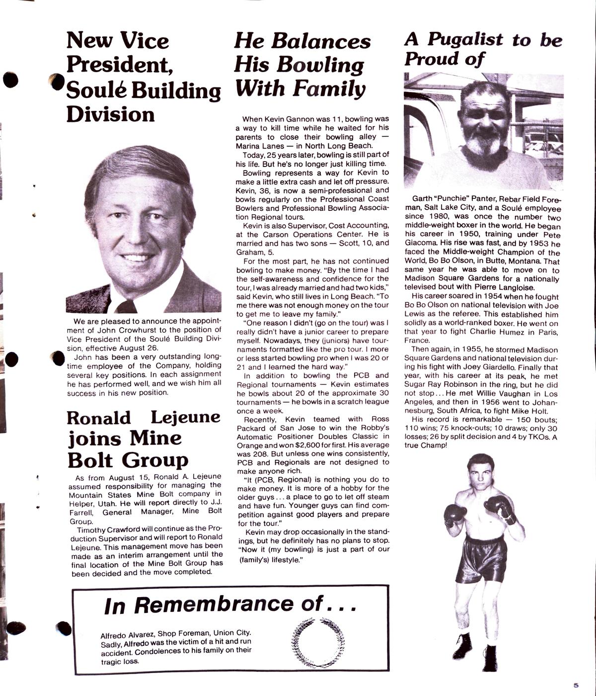 Fall / Winter 1983 newsletter, page 5