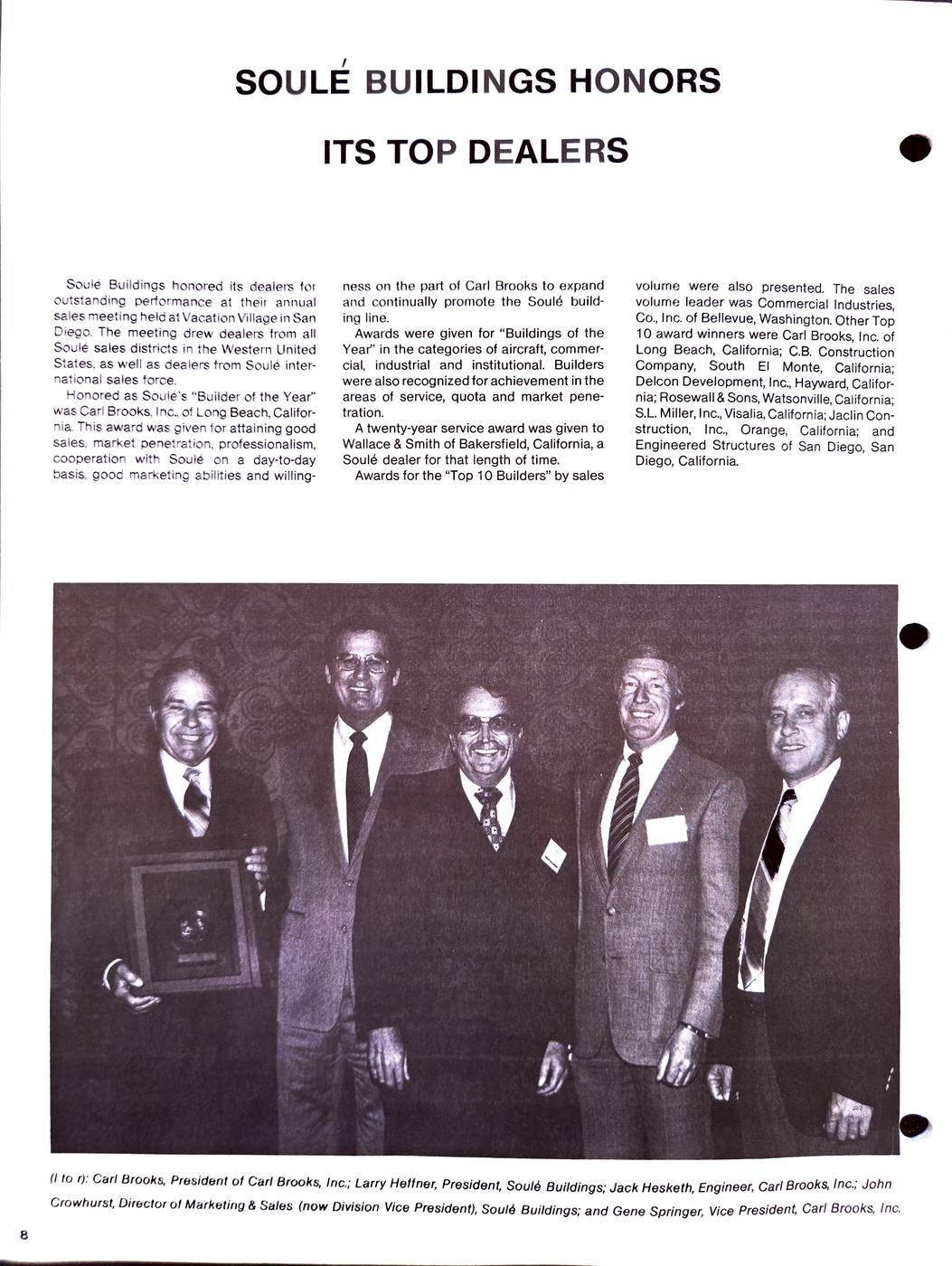 Fall / Winter 1983 newsletter, page 8