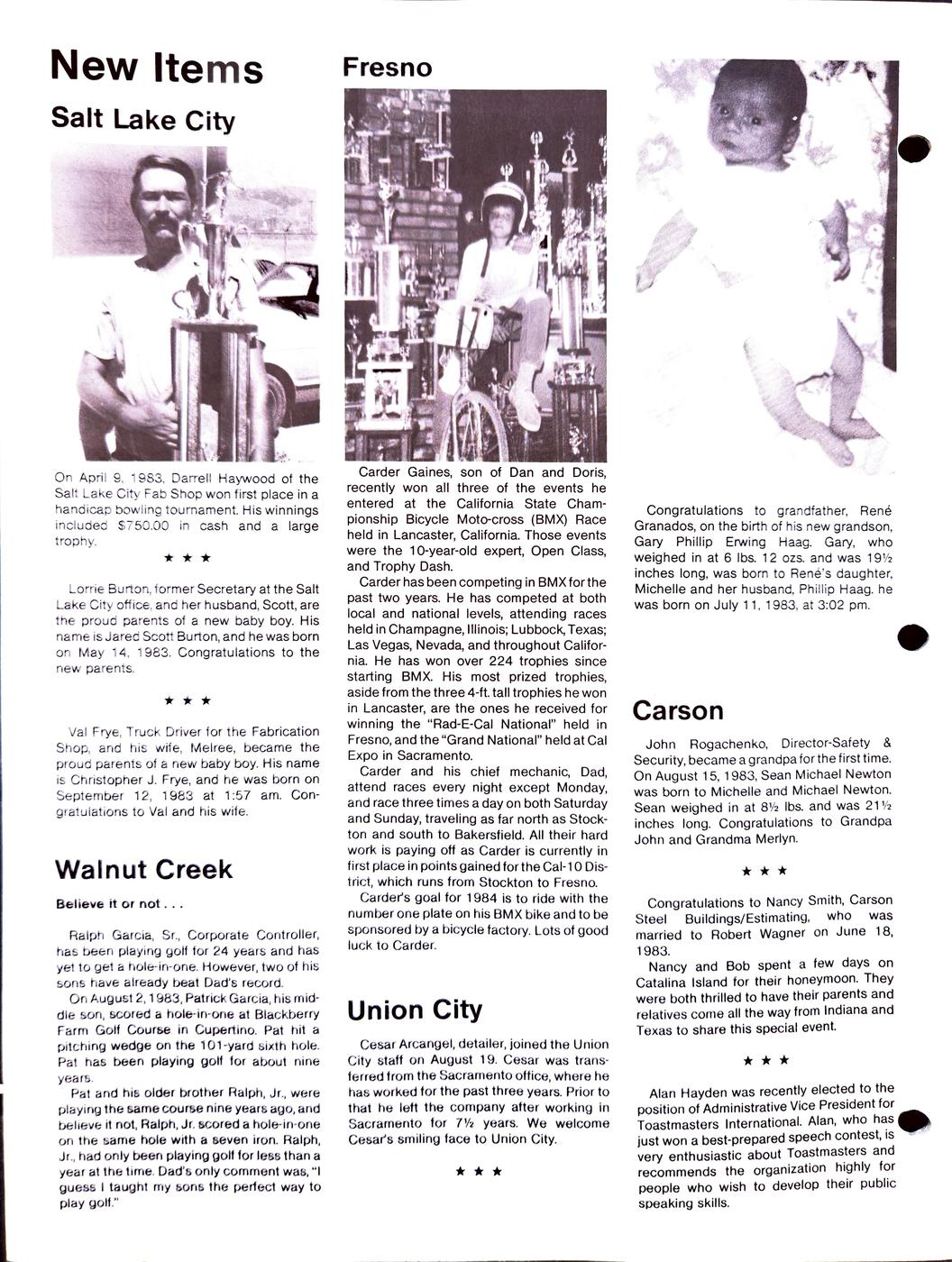 Fall / Winter 1983 newsletter, page 10