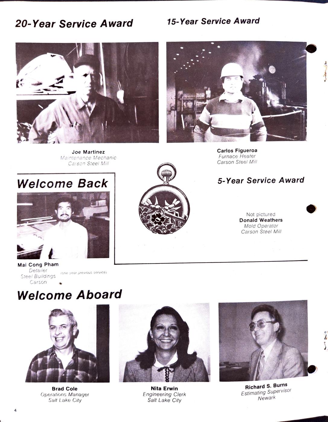 Spring 1983 newsletter, page 4