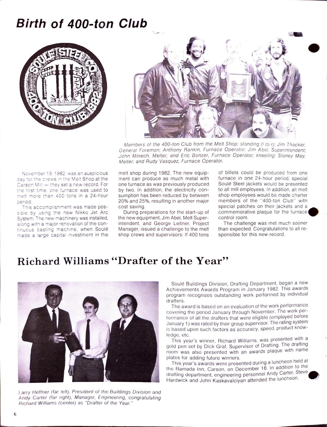Spring 1983 newsletter, page 6