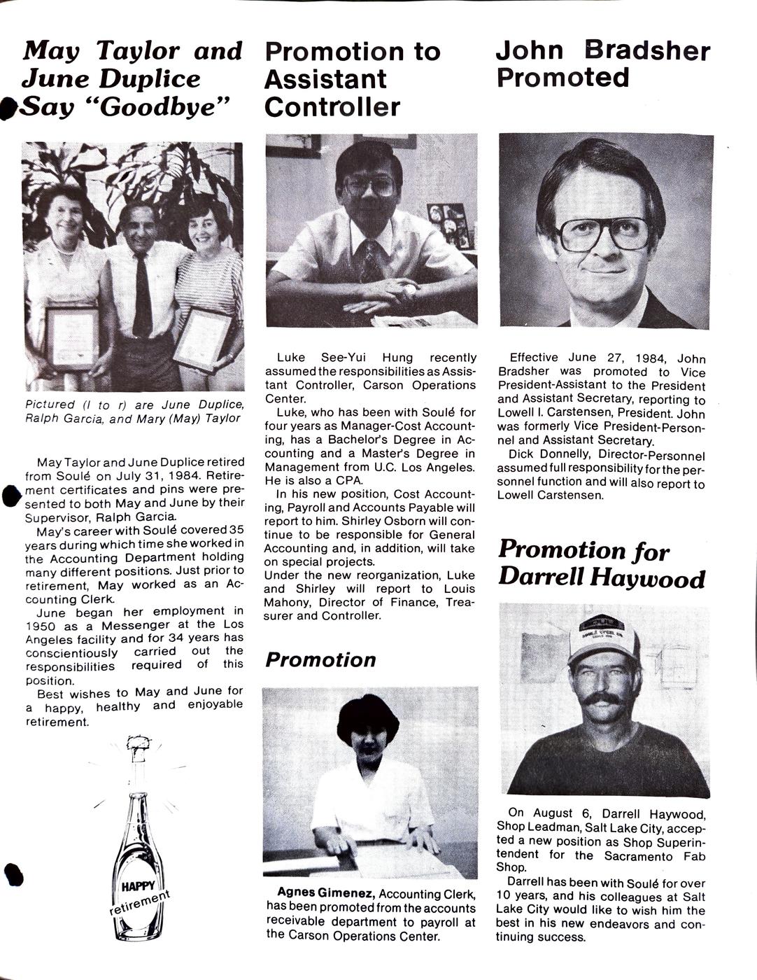 Fall 1984 newsletter, page 7