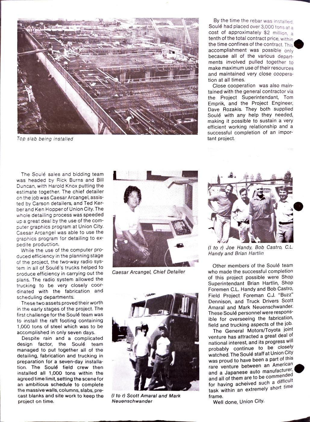 Spring 1984 newsletter, page 6