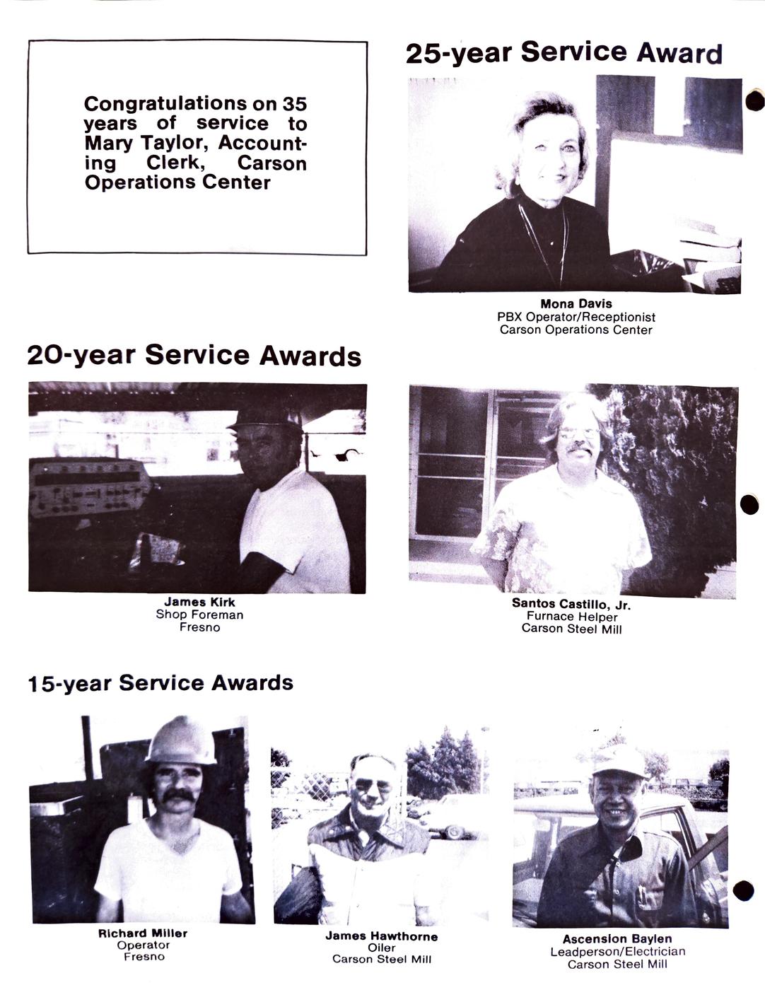 Spring 1984 newsletter, page 8