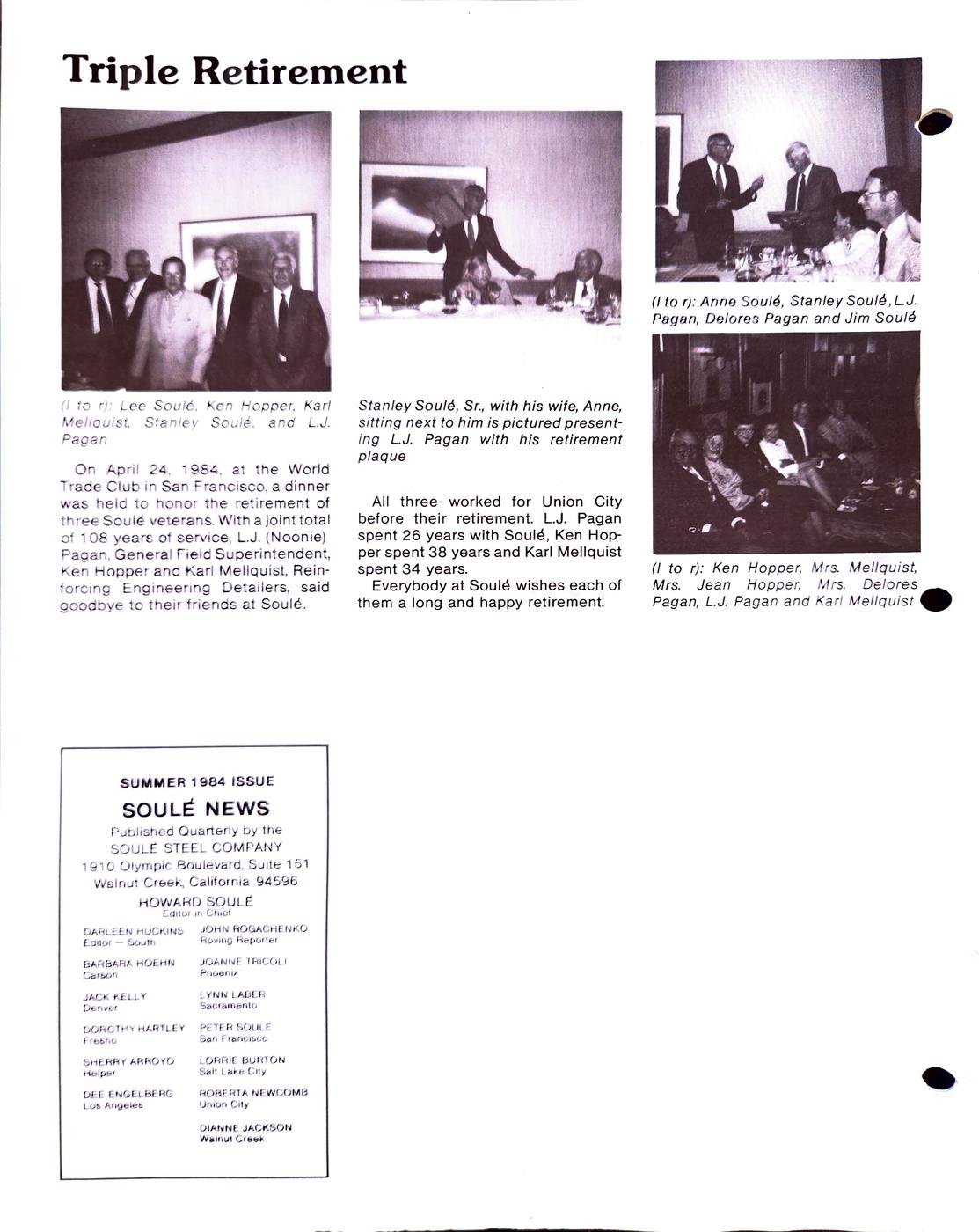Spring 1984 newsletter, page 12