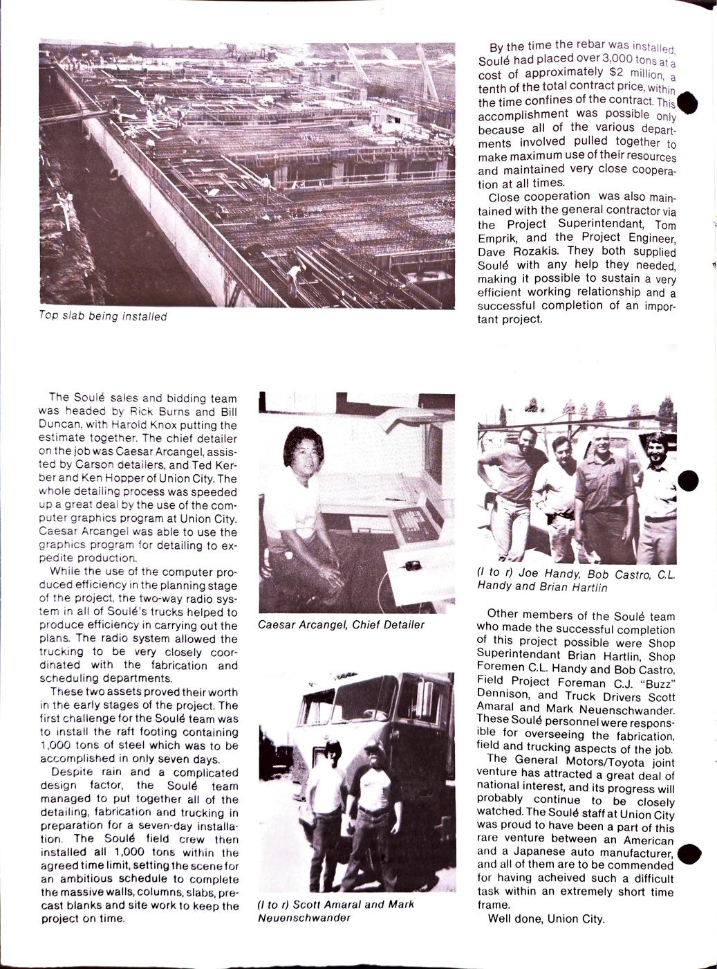 Summer 1984 newsletter, page 2
